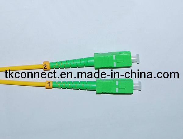 Sc/APC Sm Simplex Optical Fiber Patch Lead