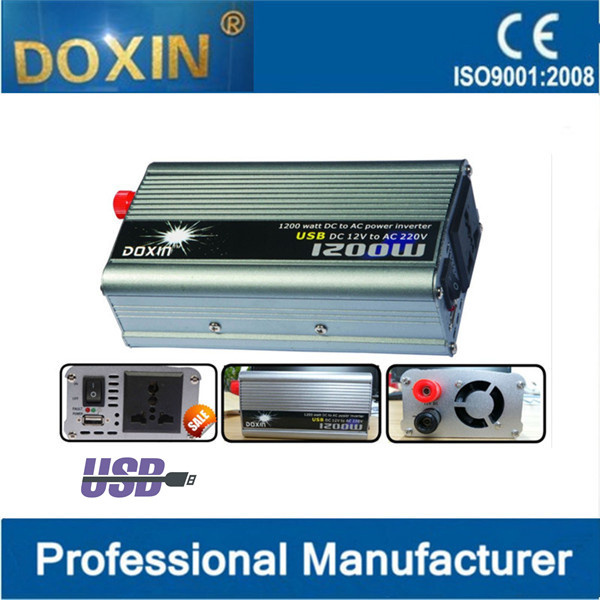 1200W DC to AC Single Phase Type Output Inverter with USB Port