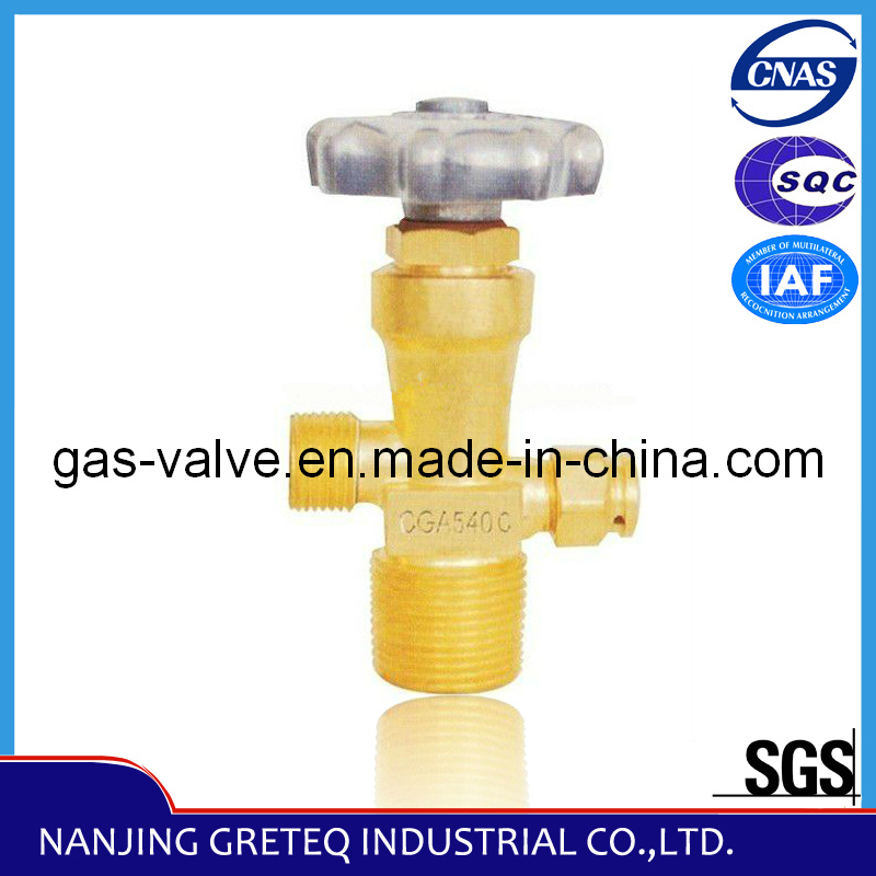 Cga540c Oxygen Cylinder Valve with Safety Device in China