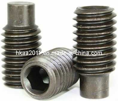 Long Carbon Steel Hex Socket Head Set Screw with Cylindrical Sides