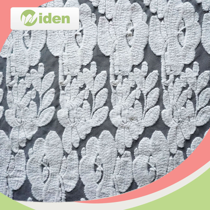 Eco-Friendly High Quality White Best Price Dubai Fabric Embroidery