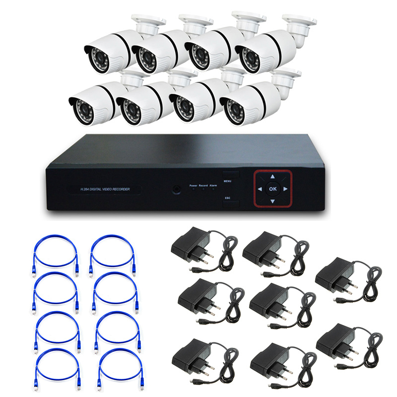 HD IP Camera Kit, 8chs NVR Kit for IP Camera