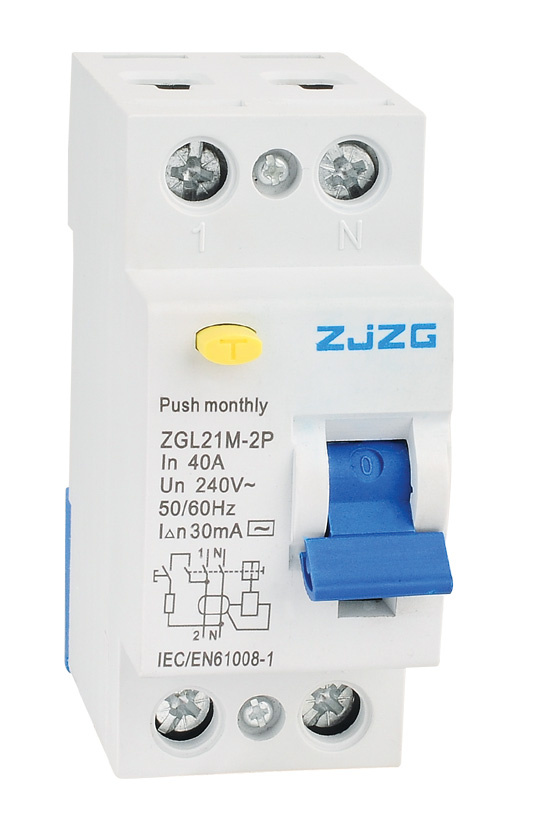 ZGL21M 2P Residual Current Circuit Breaker