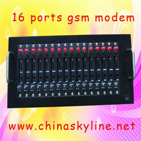 16 Port GSM Modem, for Bulk SMS/MMS Sending and Receiving, RJ45 (Q2403-16)