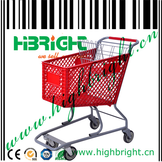 90L Plastic Shopping Trolley (HBE-P-6)