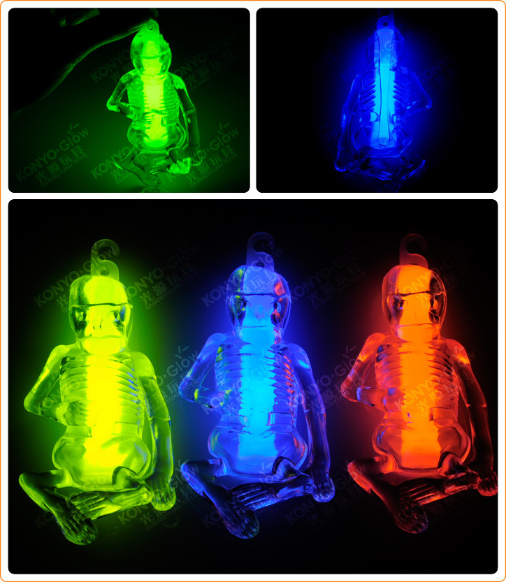 Skeleton Glowstick Glow Toy Plastic Skeleton (M-48152)