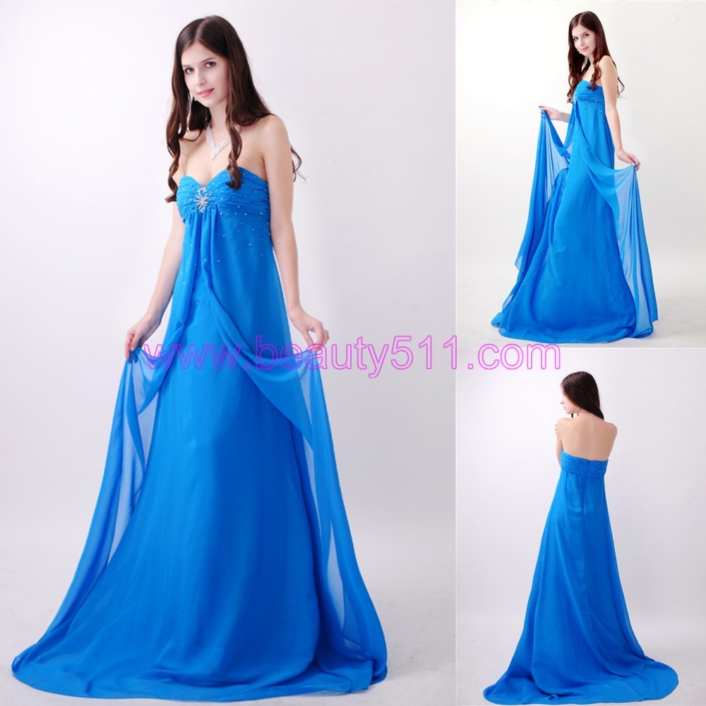 2012 Elegant Blue Homecoming Dress (AS156)
