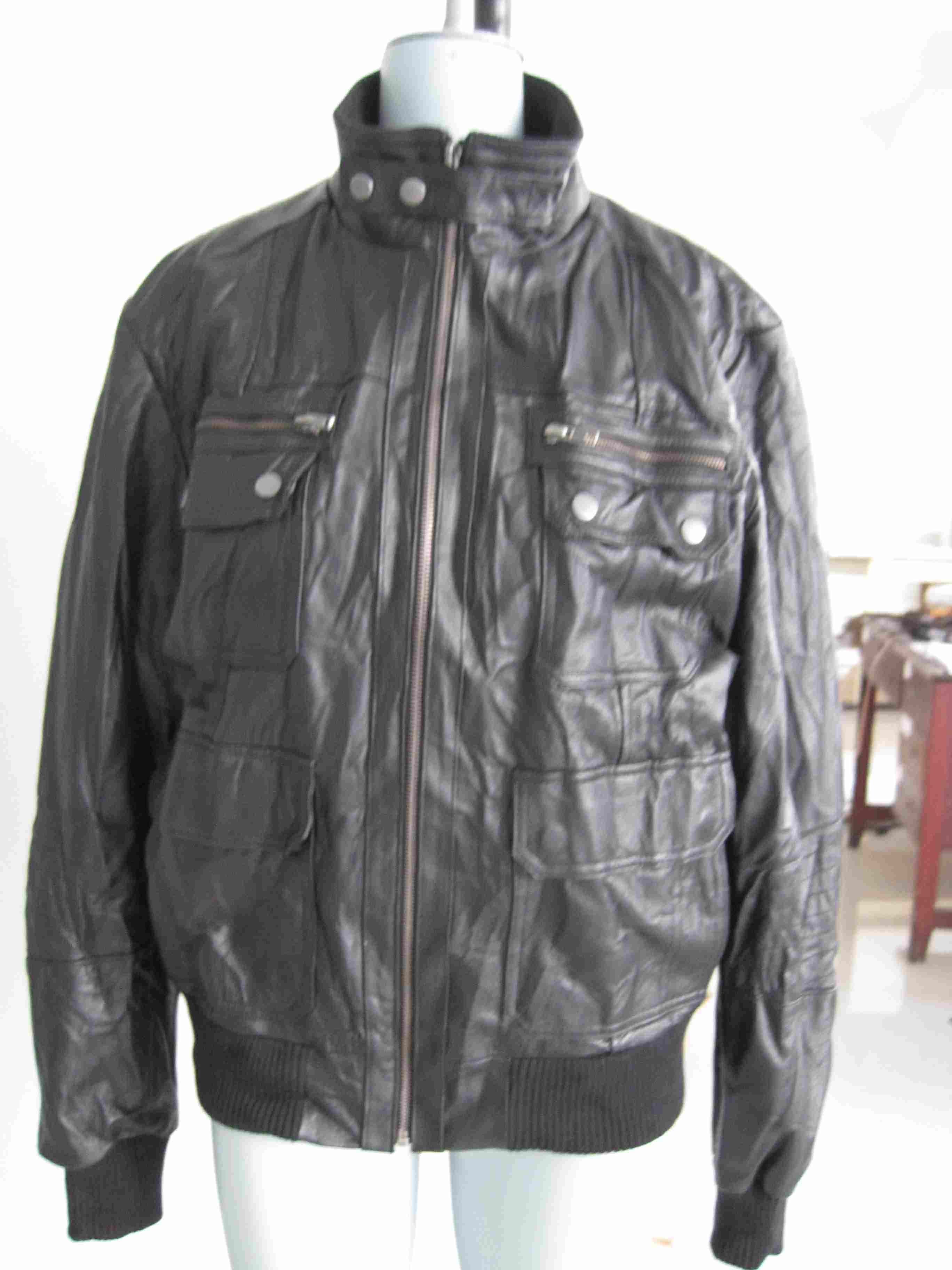 Men's Leather Jacket (Crinkle) 