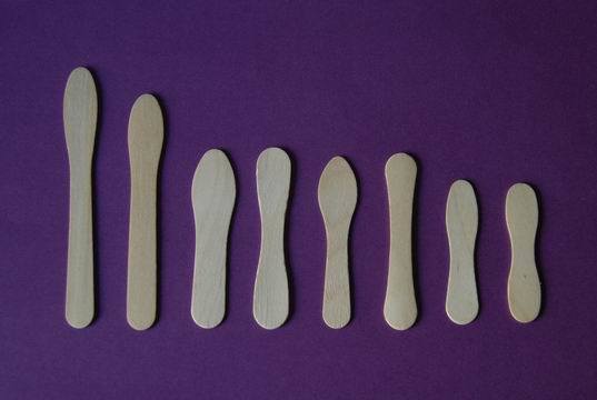 Normal and Hot-Printed Ice Cream Stick and Spoon