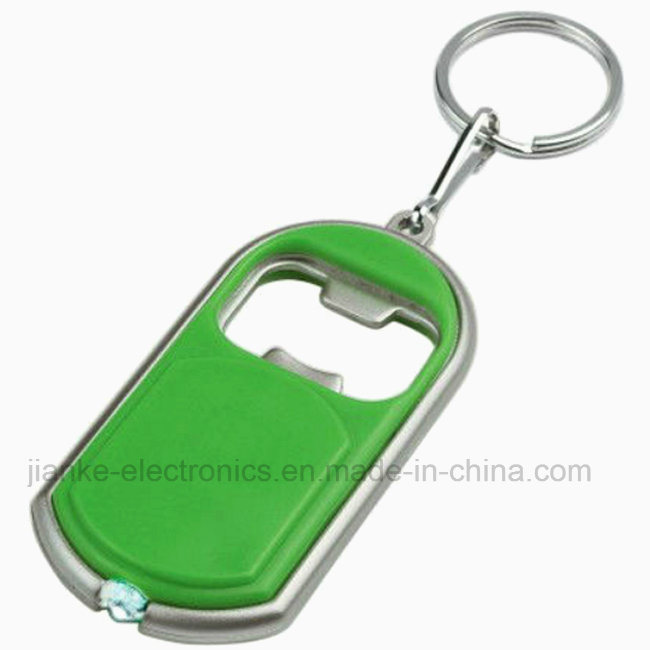 Promotional Green Flashing Mini LED Torch with Bottle Opener (4061)