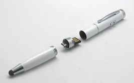 Stylus Pen with Laser, LED Flashlight and USB Flash Drive