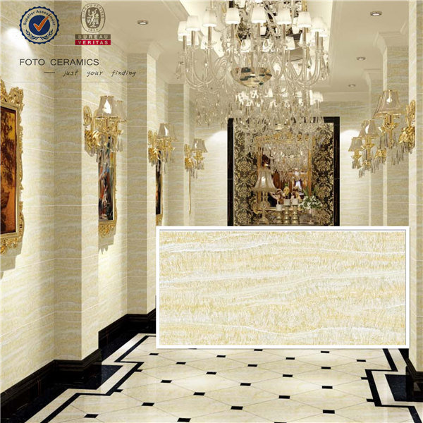 Line Stone Bathroom Glazed Ceramic Wall Tile (1EGA84005)