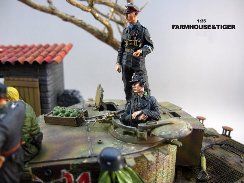 Farmhouse Landscape Miniature Model