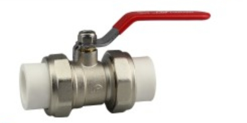 Full Flow Aperture Threaded Brass & PPR Ball Valve Copper Te-40