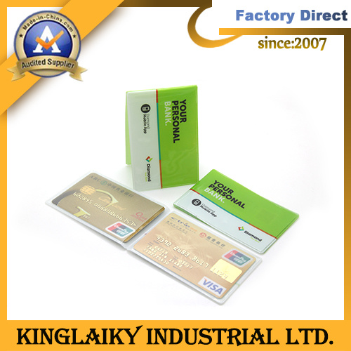 Customized Eco-Friendly PVC Bank Card Holder with Logo Branding