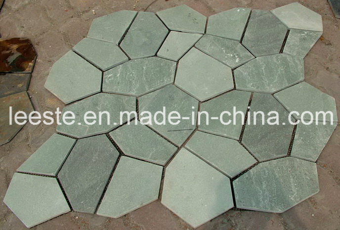 See Larger Image Green Slate Flagstone & Crazy Pattern