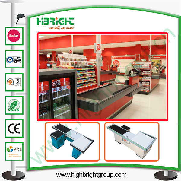 Grocery Shop Facsinating Cash Counter with Convey Belt