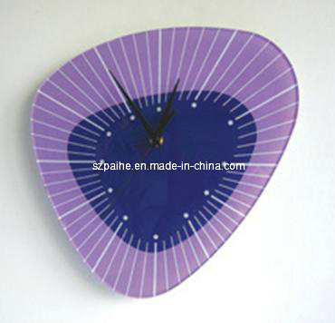 Irregular Lucite Wall Clock