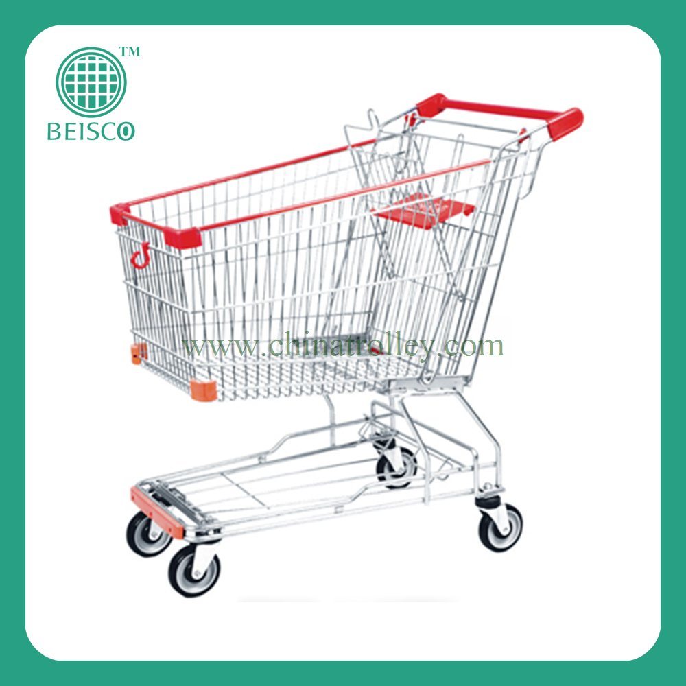 Durable Supermarket Metal Shopping Cart (JS-TAS)
