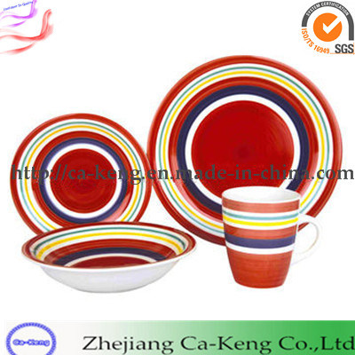 Wholesale Hand Painted Stoneware Tableware with Different Color