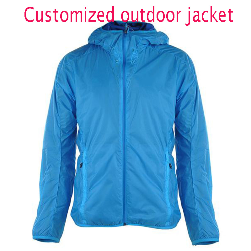 Fashion Leisure Outdoor Jacket, Windproof Keep Warm Coat, 100% Nylon Outdoor Jacket in Light Blue Colour