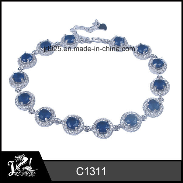 Jrl Wholesale Sterling Silver 925 Sapphire Gemstone Bracelet