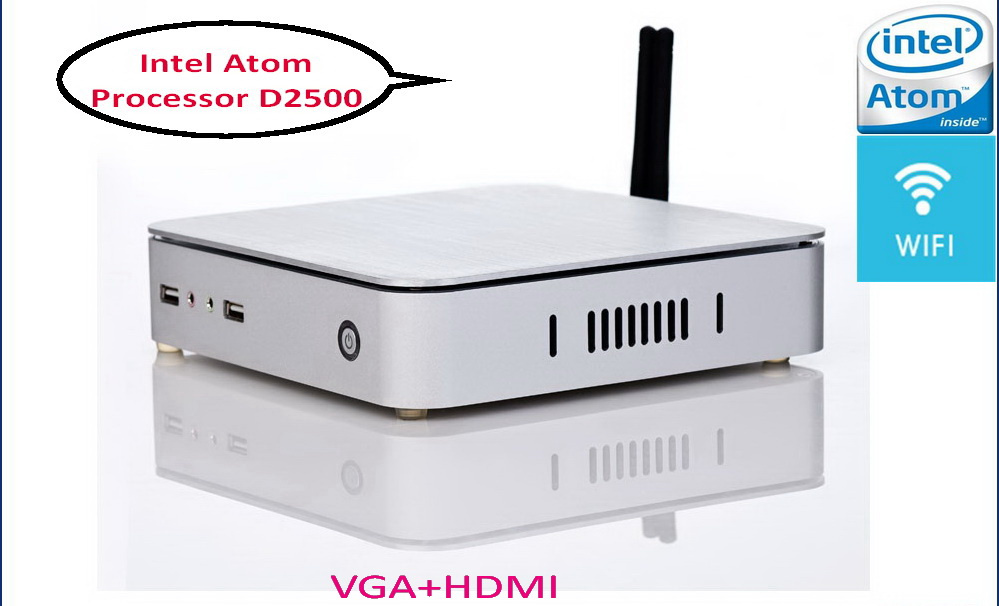 Mini PC with Intel Atom D2500 CPU