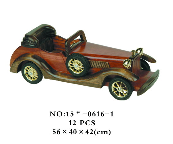 Creative Classical Hand-Carved Wooden Crafts Car Model