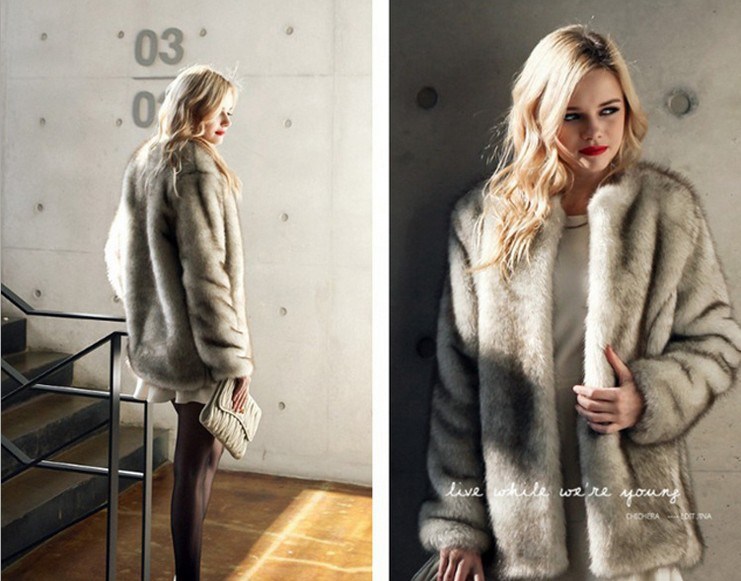 Women Knitted Short Mink Fur Coat/OEM Cloth/Style Apparel/Design Winterwear/
