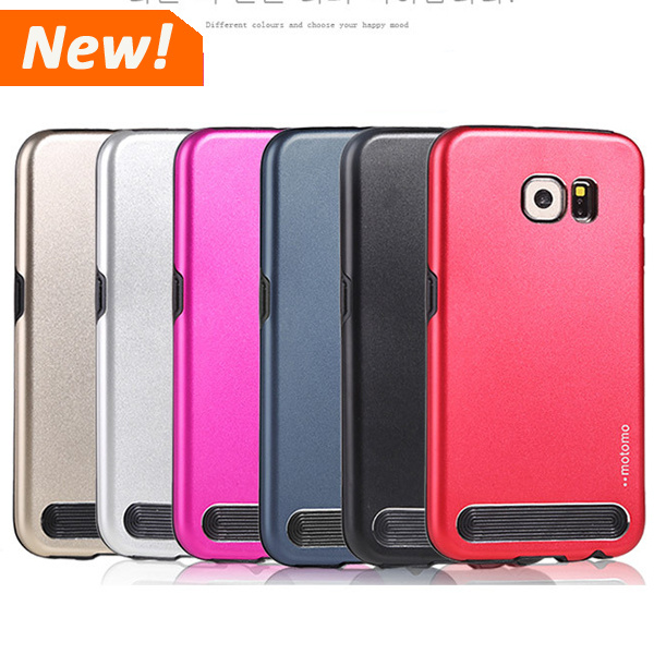PC TPU Hybrid Combo Case for Samsung Galaxy S6, Motomo Armor Case