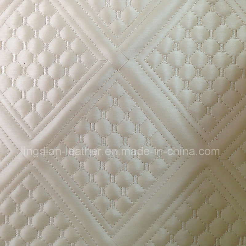 Outstanding Bed Mattress Leather PVC Sofa Leather (R242-5)
