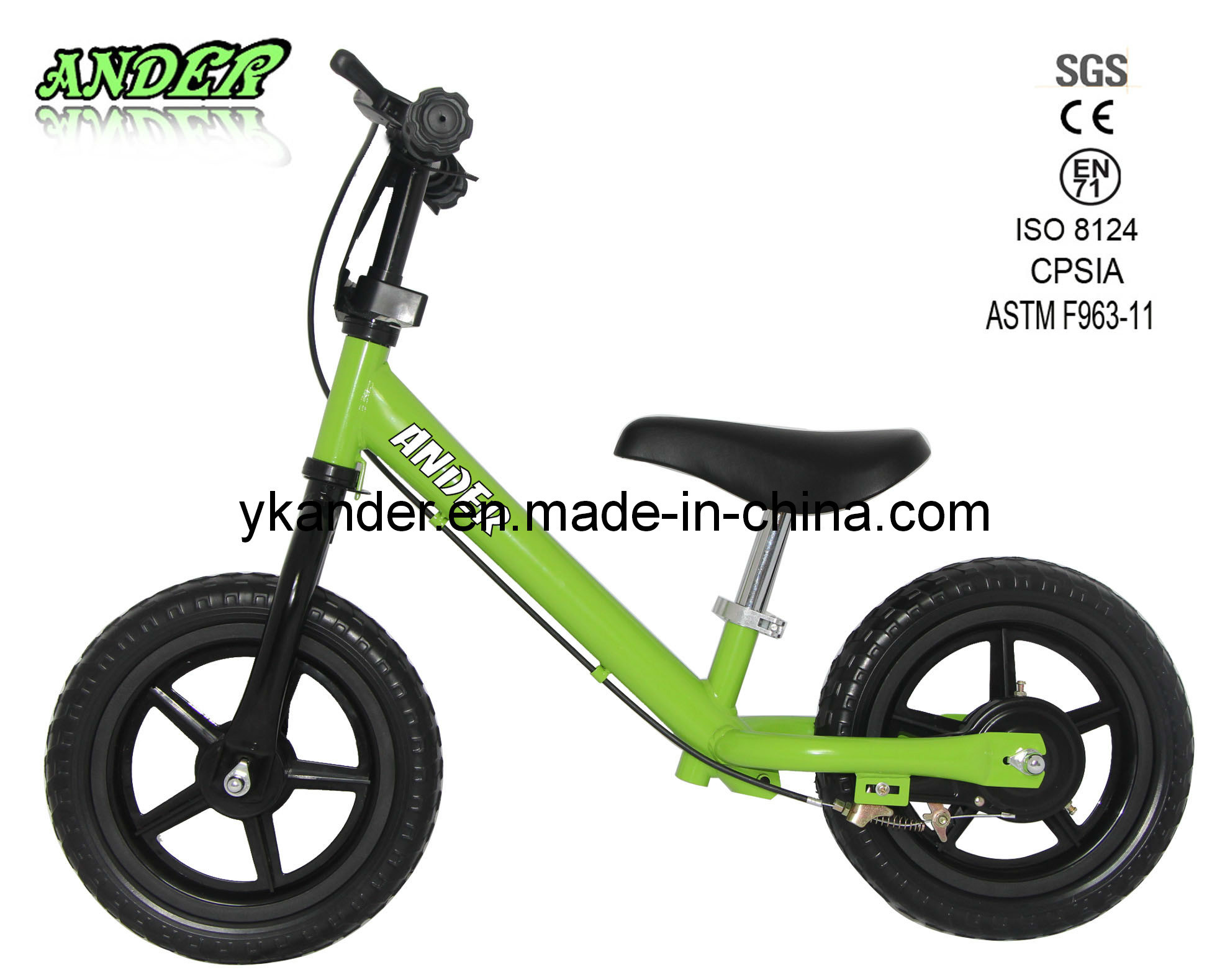 New Design Green Kid Balance Bicycle Child Balance Bike Kid Running Bike (Accept OEM service)