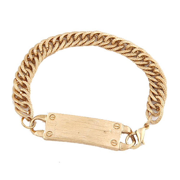 Personality Metal Alloy Gold Plating Bracelet