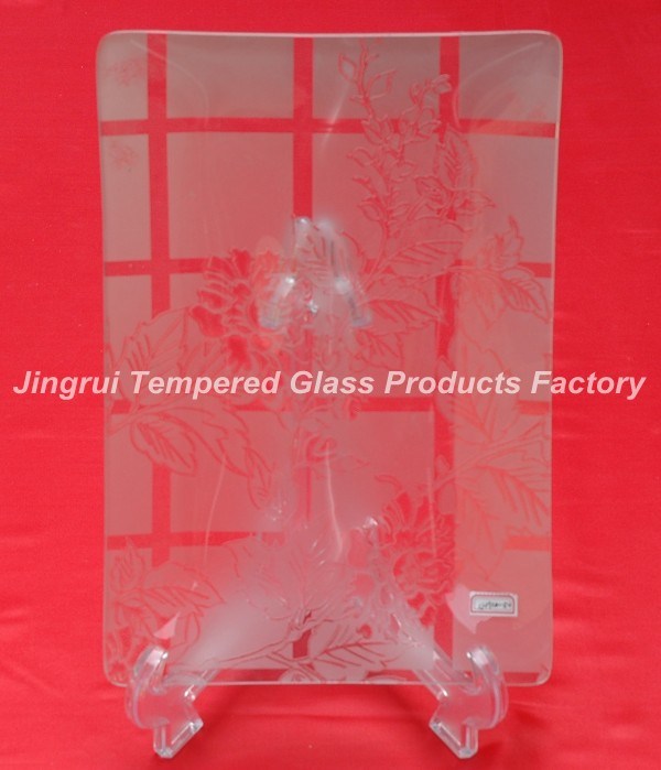 Clear Tempered Decorative Plate (JRCFCLEAR0022-3)