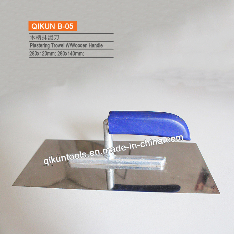 B-05 Painted Wooden Handle Plastering Trowel