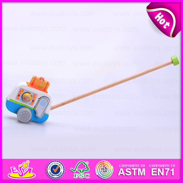 2015 Wooden Car Push Toy, Pretend Play Wood Push Car Toy, Kids' Wooden Push Toy, New Wooden Car Push Toy W05A015