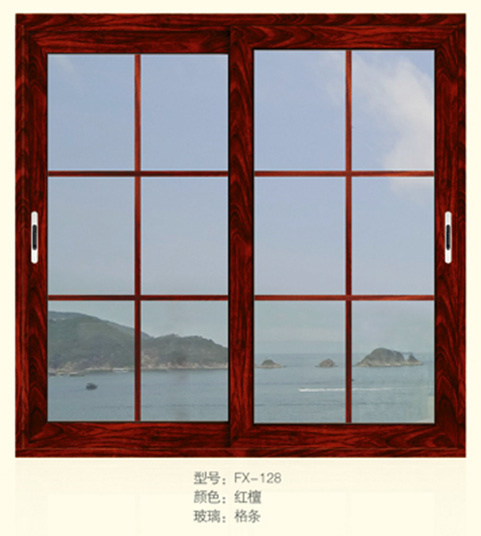 Office and Apartment Aluminium Fixed Window with Grill Design