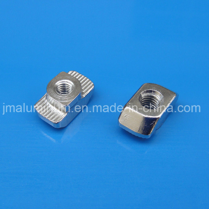 Zinc Plated Steel Slot M4 5 6 8mm Groove T-Nuts for Aluminum Profile Products