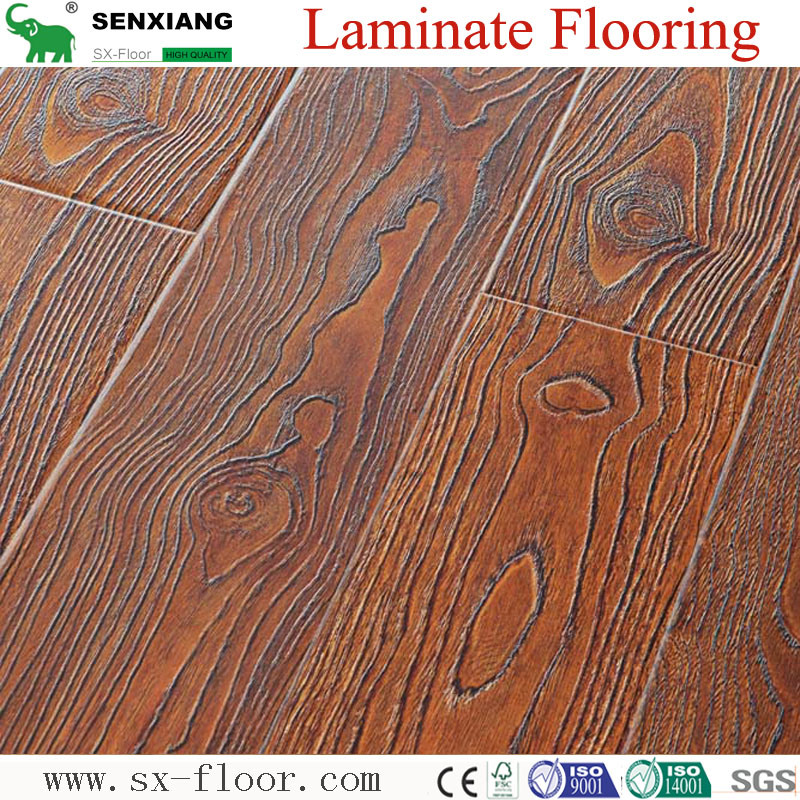 12mm Ash Wood Texture Eir Technique Waterproof Laminate Flooring