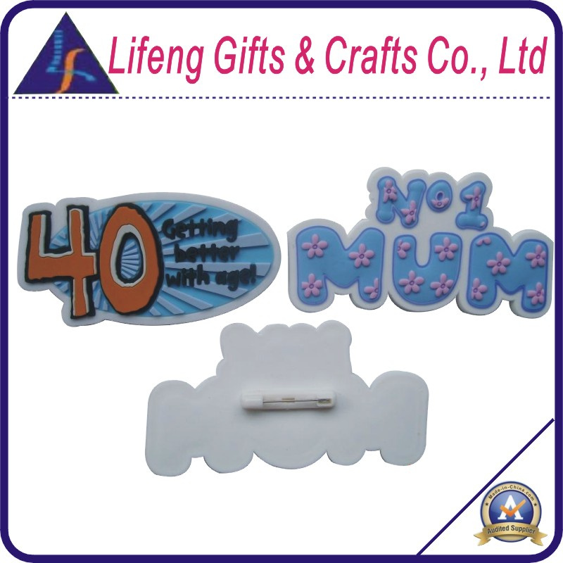 Custom Enamel Geeting Better with Age PVC Badge