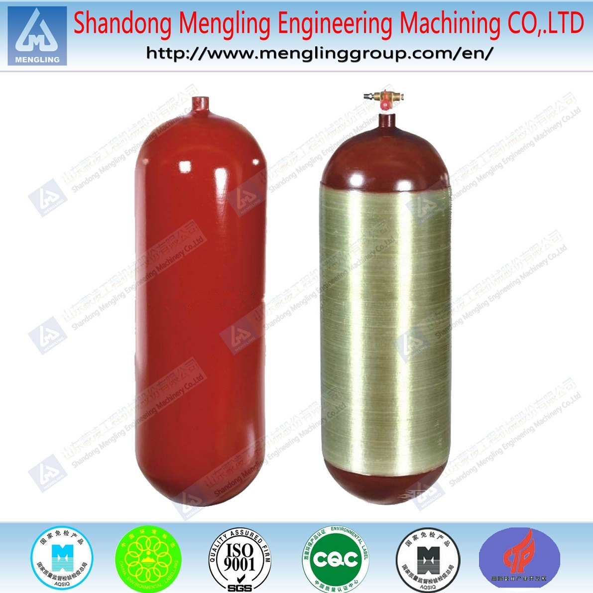 CNG2-356 Solid Steel Liner CNG Gas Cylinder