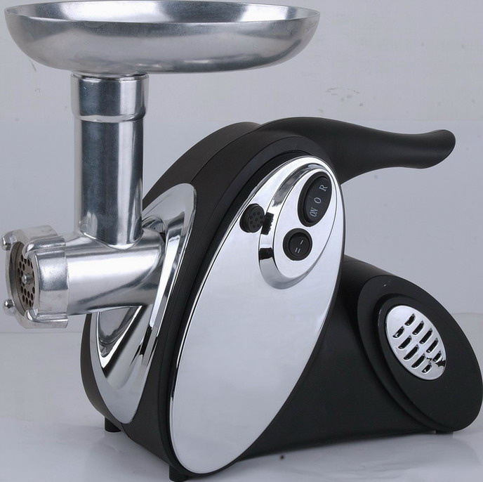 Electric Meat Grinder with Fashional Design, Reversible Function, Aluminum Meat Filling Pan