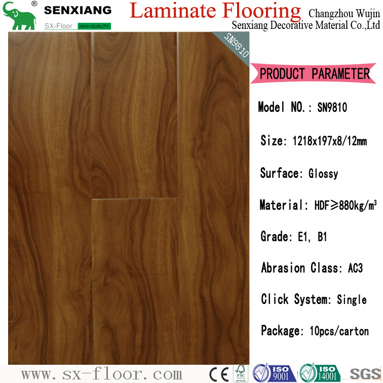 Waterproof and Environment U-Groove High Clear Laminate Flooring