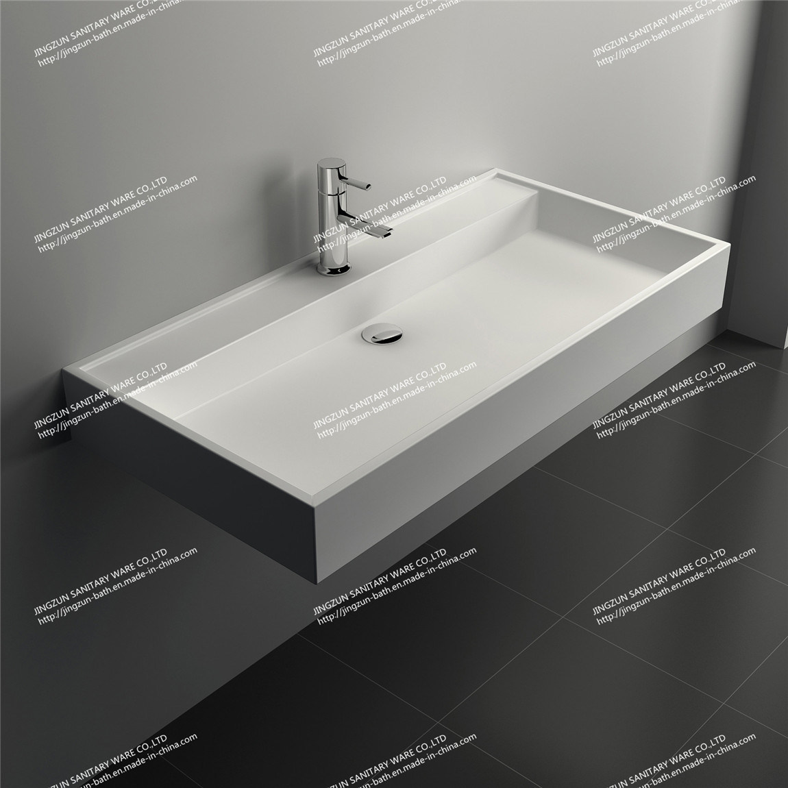 Home Depot Varies Design Solid Surface Bathroom Wash Basin/Sink (JZ1015)