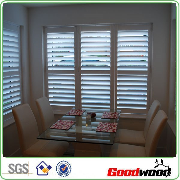 Square Shape Regular Hinged Style PVC Shutter Window