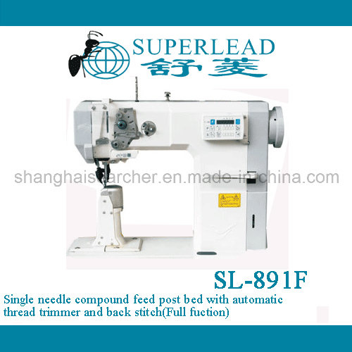 Single Needle New Pfaff Type Post Bed Compound Feed High Speed Direct Drive Automatic Thread Trimmer Bar-Tacking for Shoes Sewing Machinery (SL-891F)