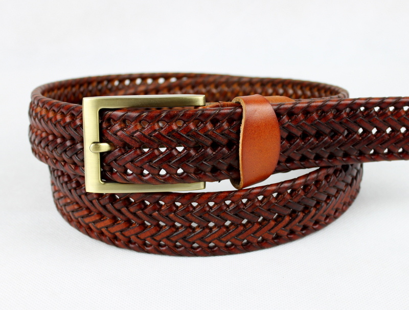 Woven Fashion Leather Belt (WB908)