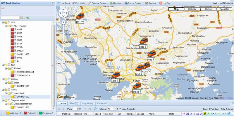 GPS/GPRS Online Tracking Software/System (GPRS01) F