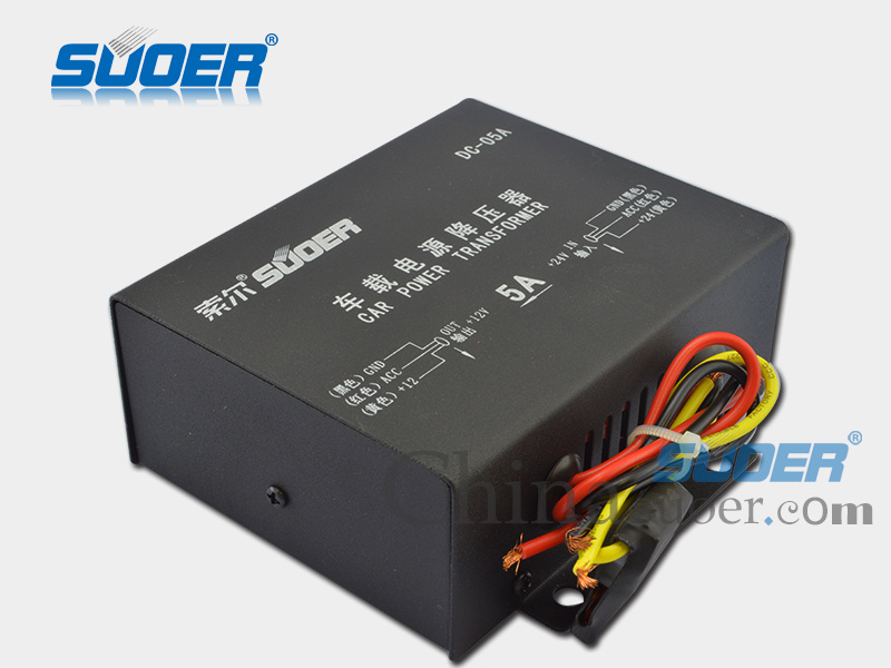 Car Power Transformer DC 24V to 12V Power Supply Transformer (DC-05A)