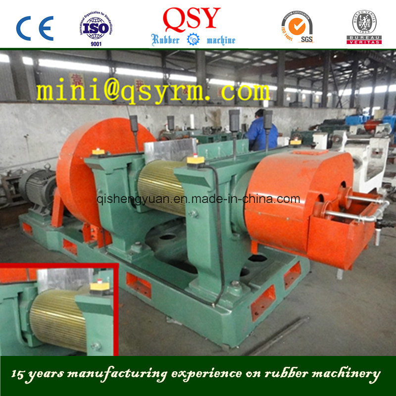 Waste Tyre Recycling Twin Rollers Rubber Cracker